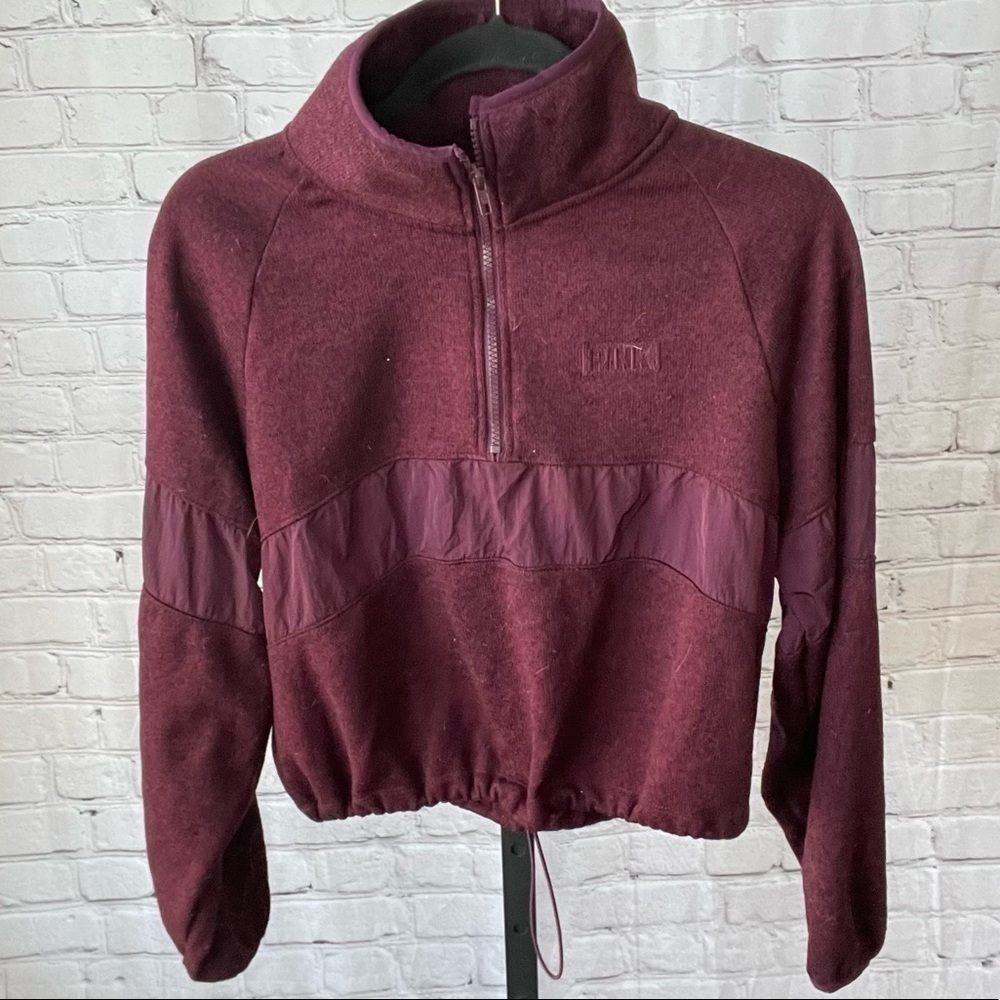 Victoria's Secret Pink Knit Marron Pullover Swearer Size Small